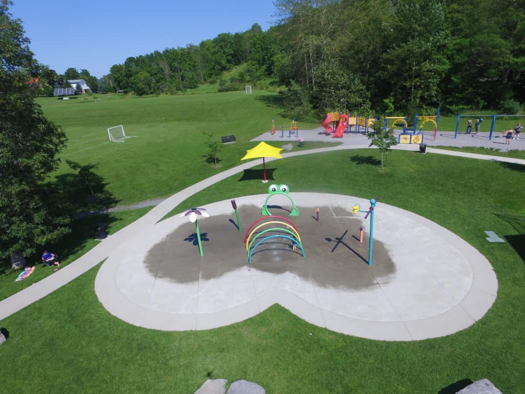 Campbellford Splash Pad in Kennedy Park in Trent Hills Ontario