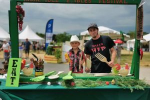 Taking food photos at Incredible Edible Festival in Campbellford Ontario